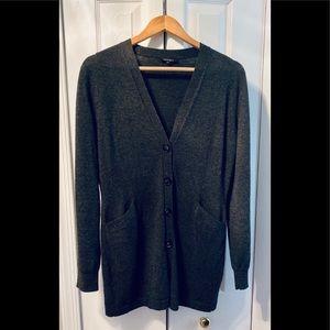 Layfayette 148 charcoal cardigan size Medium